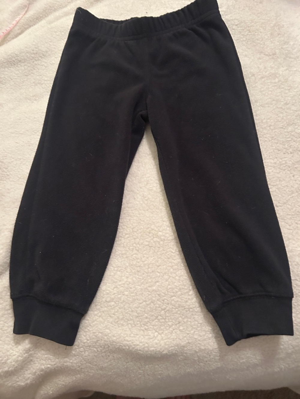 Carter's Black Fleece Joggers 2T